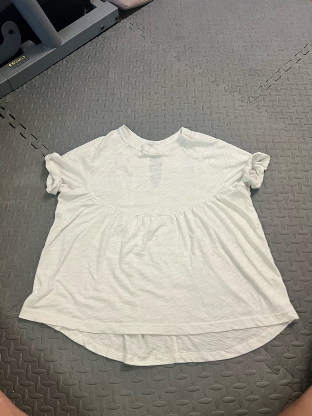 American eagle Comfortable Women's Short Sleeve Babydoll Top - White xs